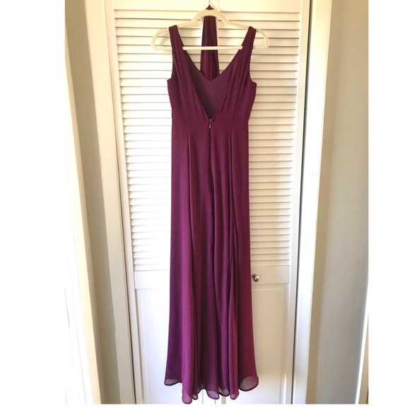Show Me Your Mumu JENN MAXI DRESS ~ MERLOT CHIFFON - Picture 5 of 6
